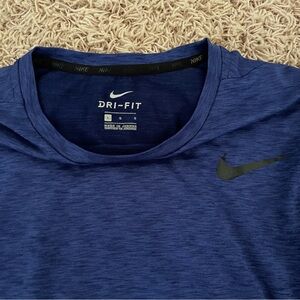 Nike Men's Heathered Blue Dri-FIT Tee